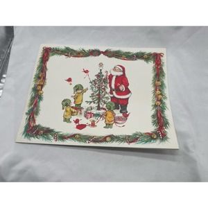 VTG set of 8 Hallmark Christmas placemats